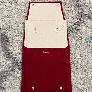 Cartier Red and Cream Jewelry Holder